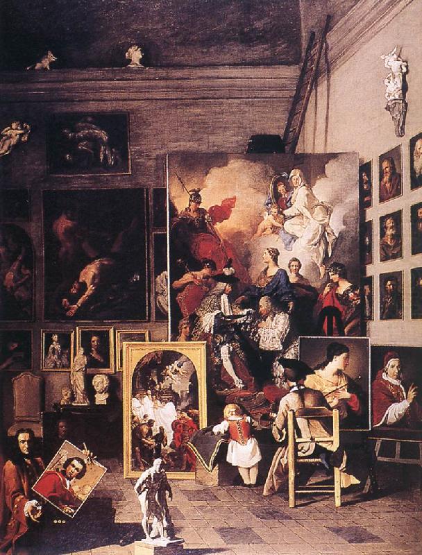 The Studio of the Painter ar, SUBLEYRAS, Pierre